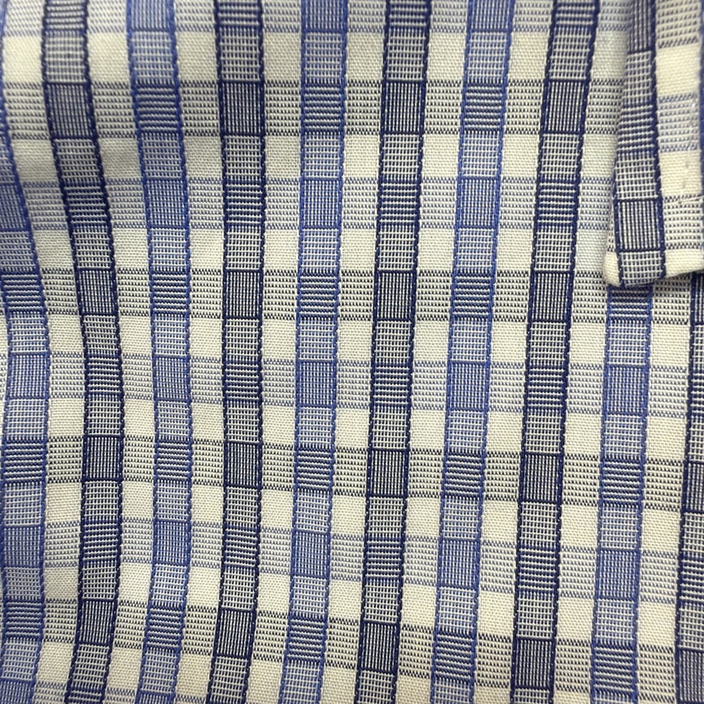 UNTUCKit Durif WF Reg Fit Men's XXXL Long Sleeve Button Up Blue Plaid 01096 - Picture 3 of 13